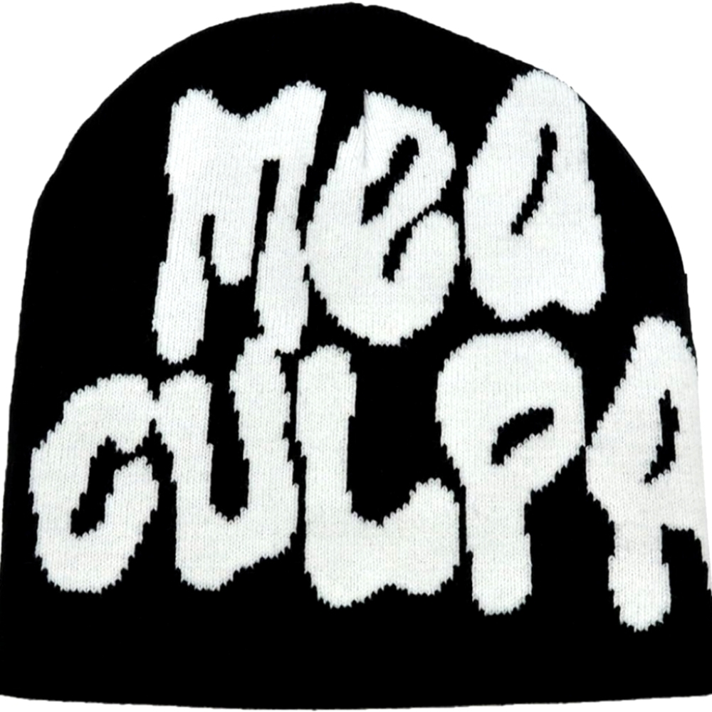Black mea culpa beanie​